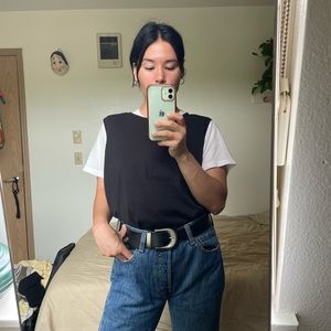 Vintage Black Sweater Vest